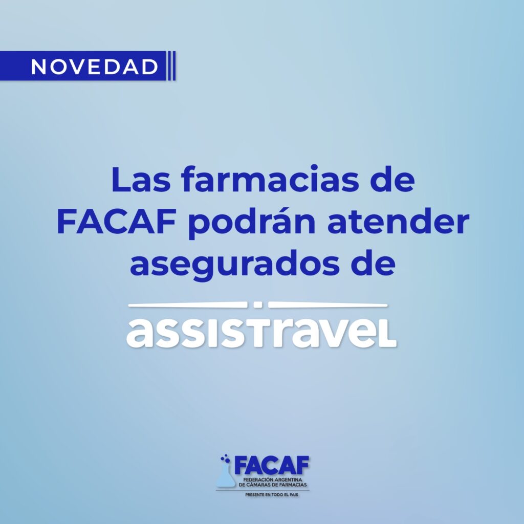 Las farmacias de FACAF podrán atender asegurados de Assist Travel